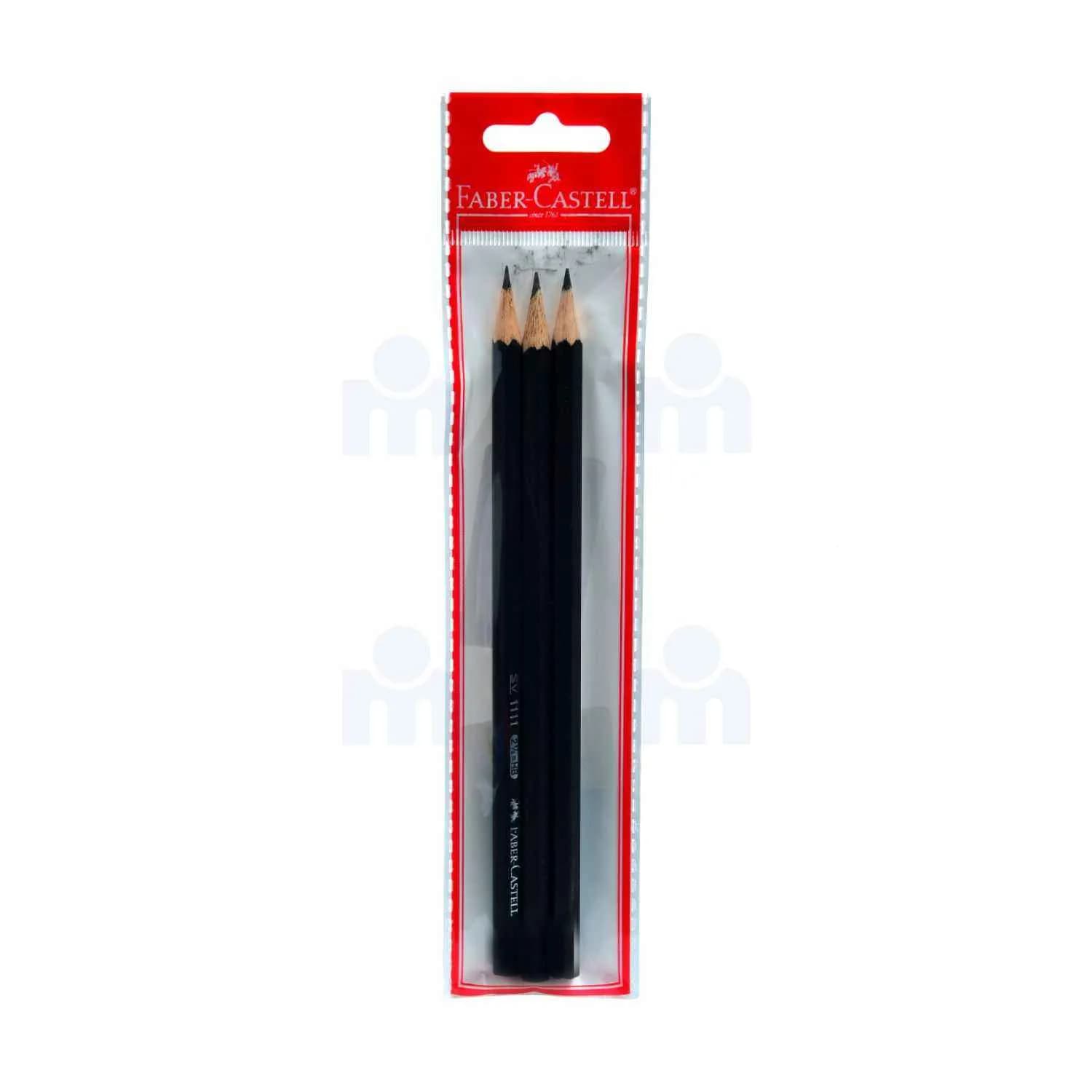 Crayons papier 1111 mine HB x3 - FABER-CASTELL