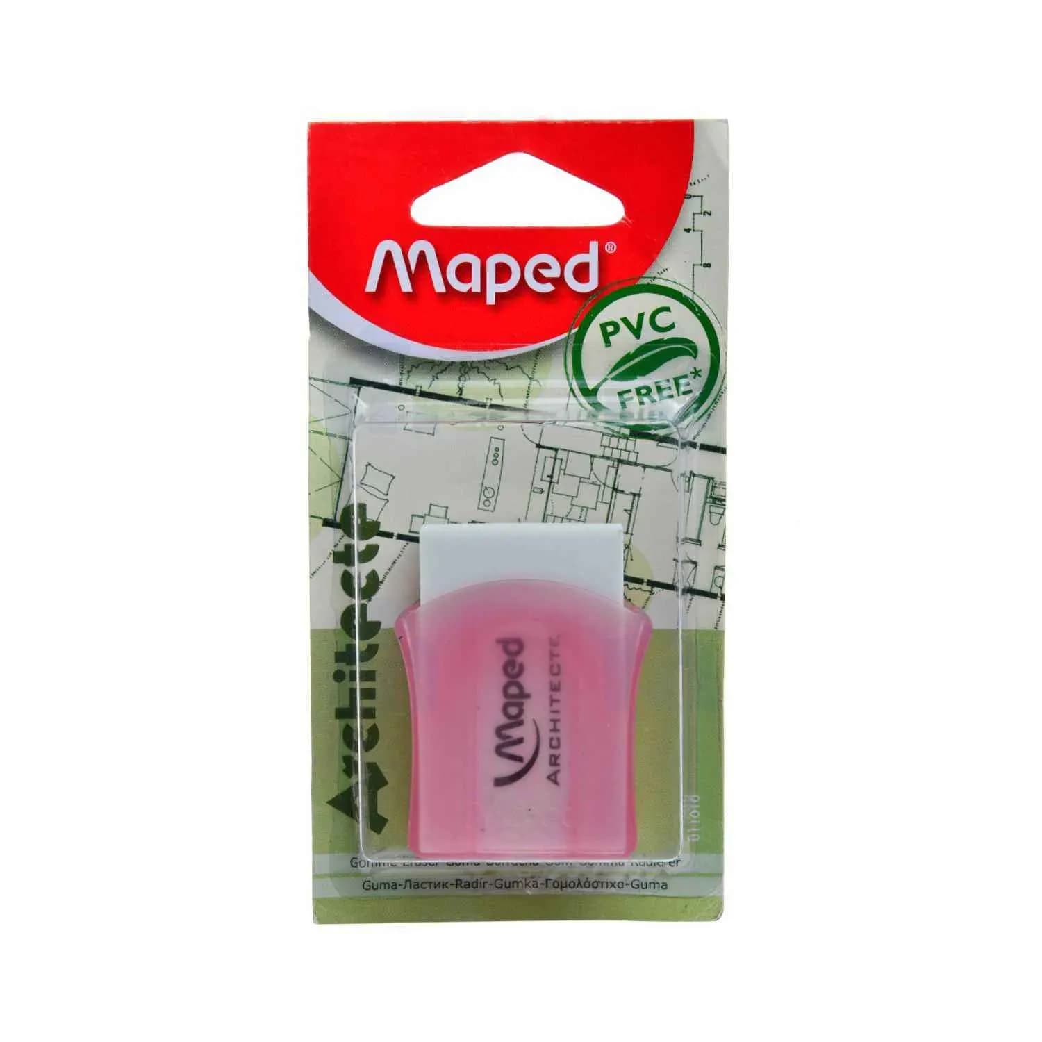Gomme blanche architecte sous blister - MAPED