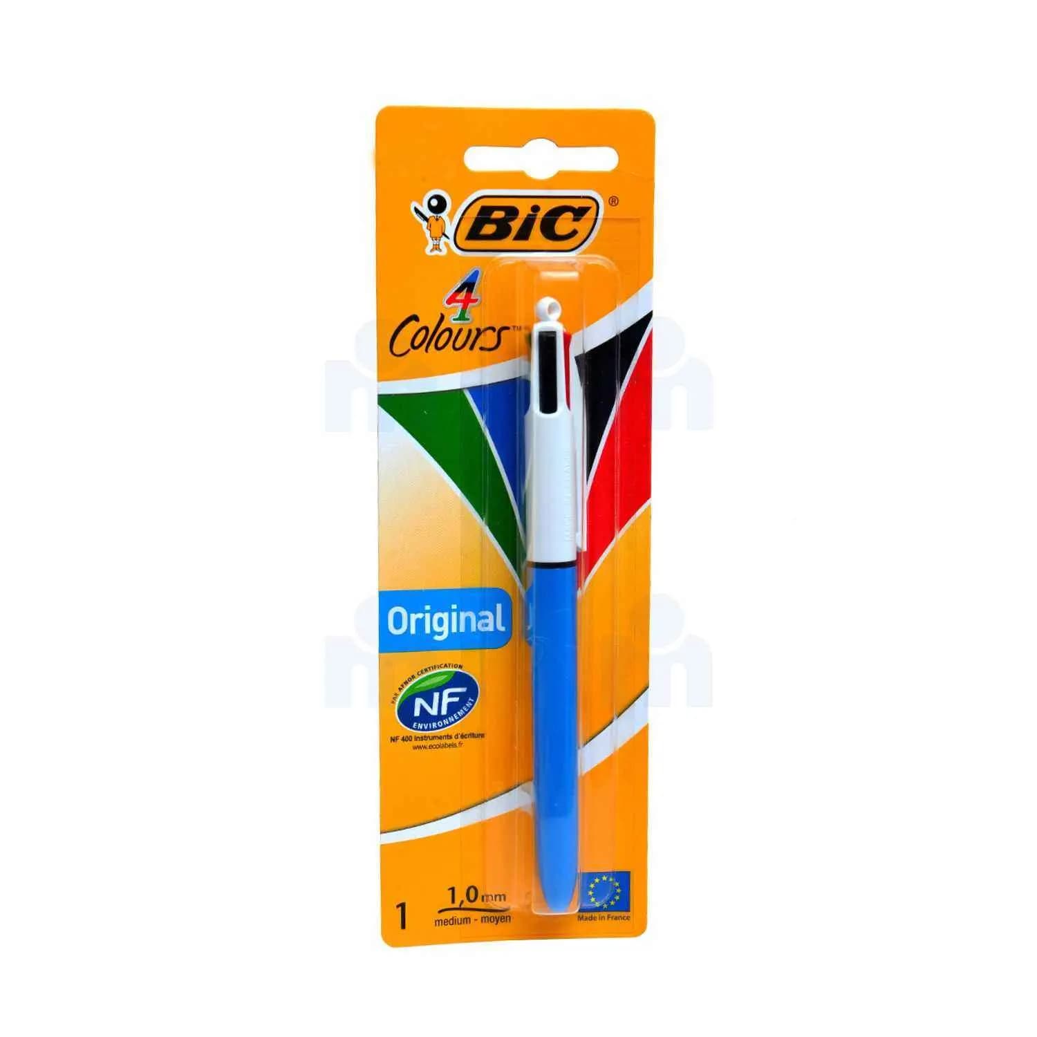 4 Couleurs dans 1 stylo bille rétractable original - BIC