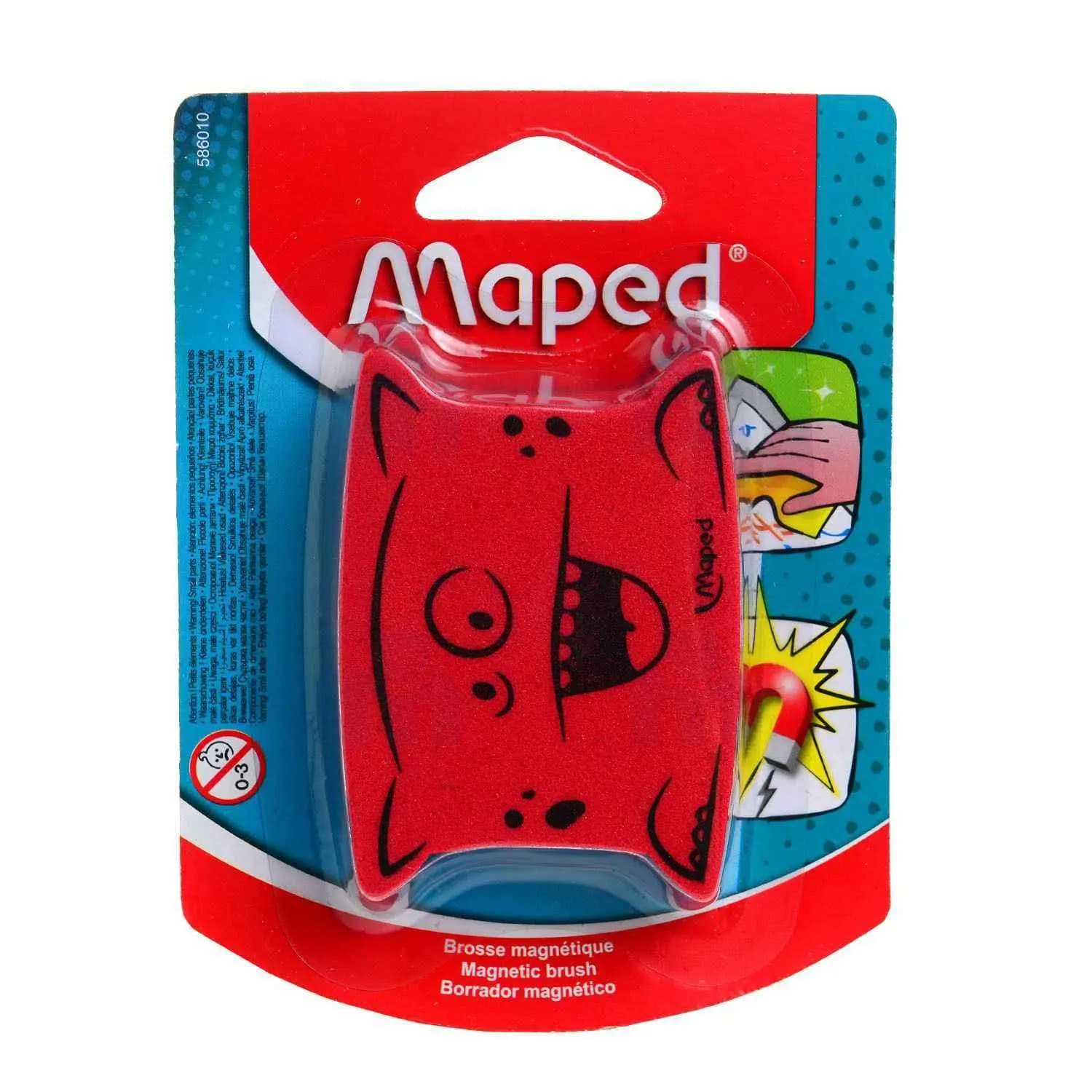 Brosse magnétique ardoise et tableau blanc - MAPED