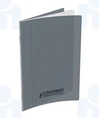 Cahier piqué polypro transparent Classique séyès 96p 17x22cm 90g - CONQUERANT