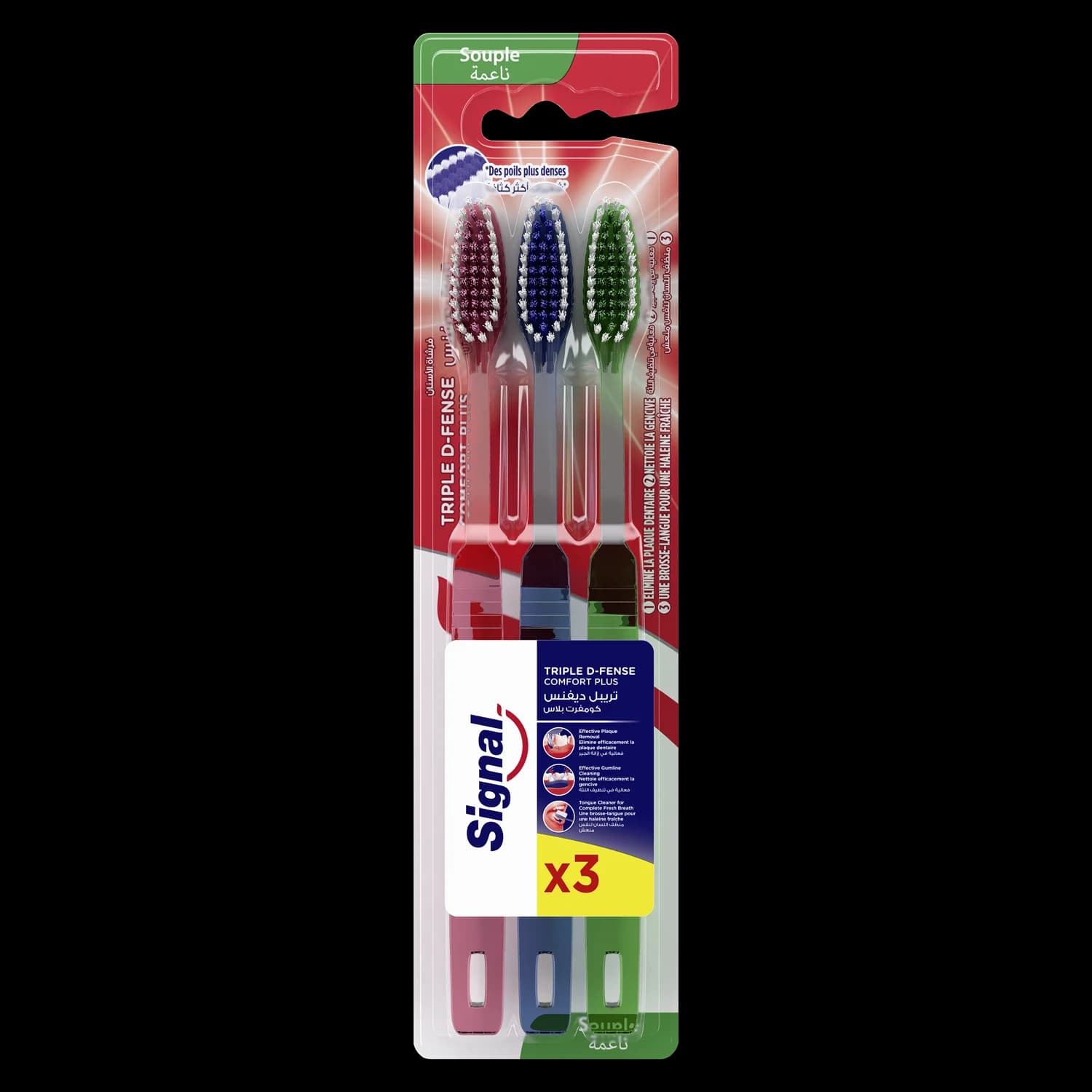 Brosse à dents triple protection medium - SIGNAL