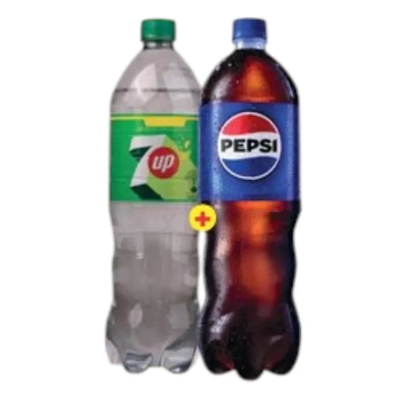 Boissons gazeuses Pepsi + 7Up 2x1,5L