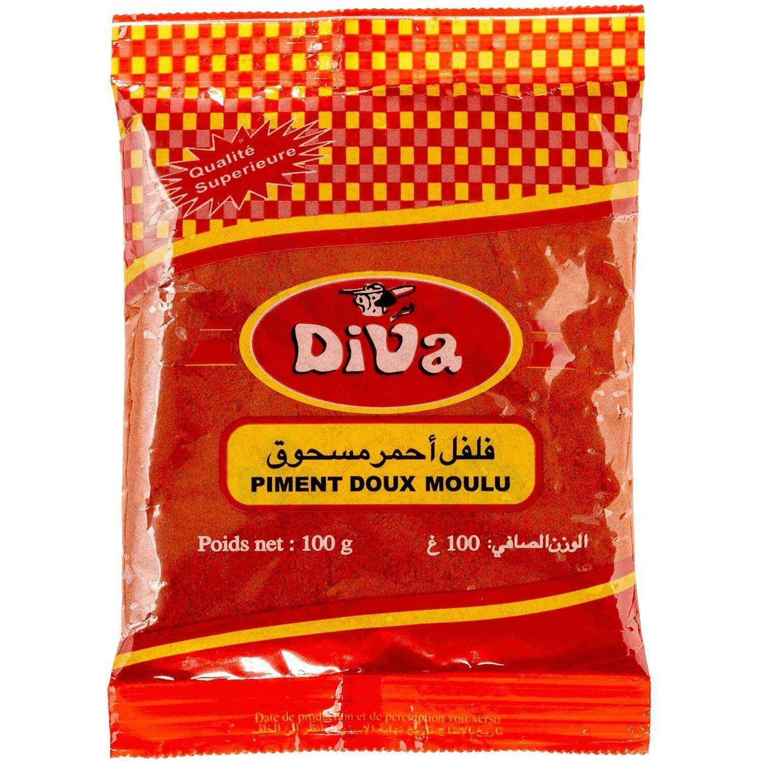 Piment rouge moulu 100g - DIVA