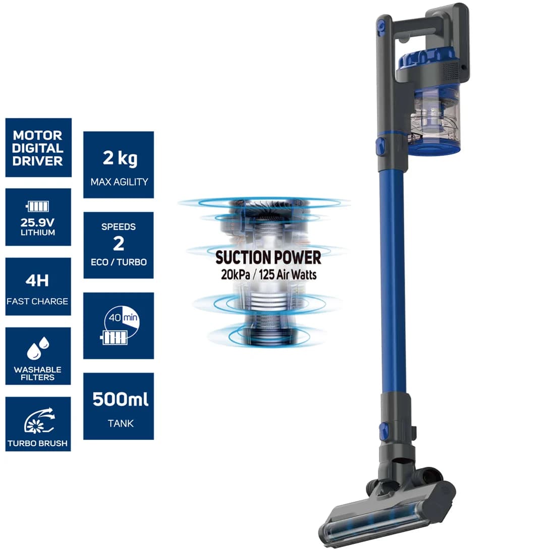 Aspirateur TURBOBAT FUZZY 25,9V - SOLAC