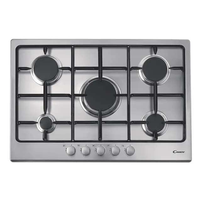 Plaque de cuisson 4feux CPG 75 SPX/CHW7X 75cm inox - CANDY