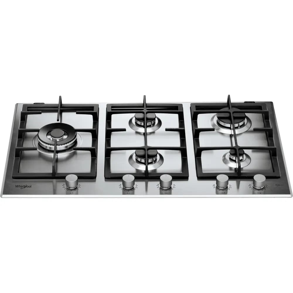 Plaque de cuisson à gaz TC GMAL 9522IXL 5 feux 90cm - WHIRLPOOL