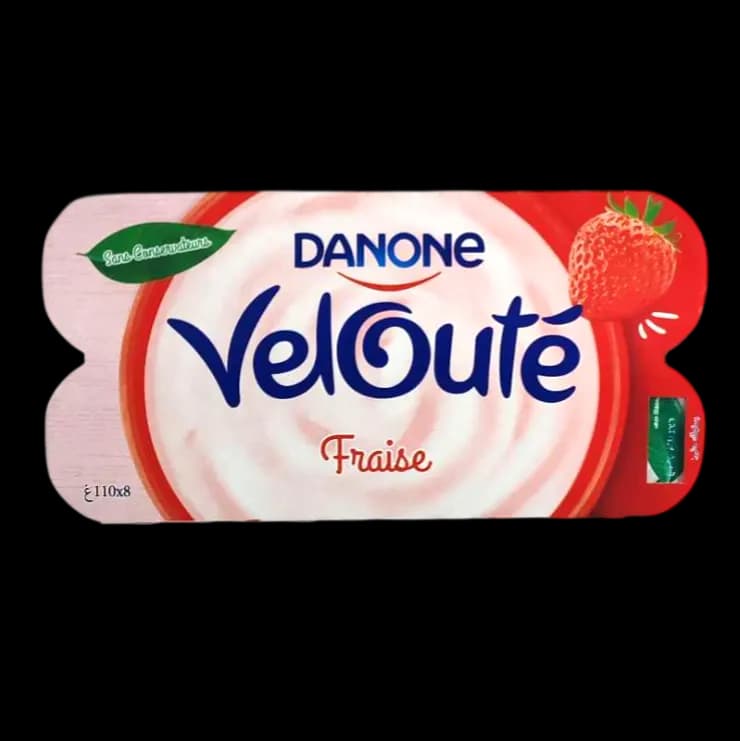 Yaourt brassé fraise Velouté 8x110g - DANONE
