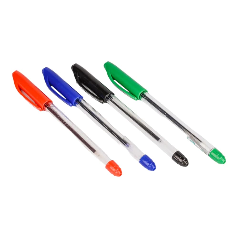 4 Stylos à bille cristal sky 4 couleurs - HAUSER
