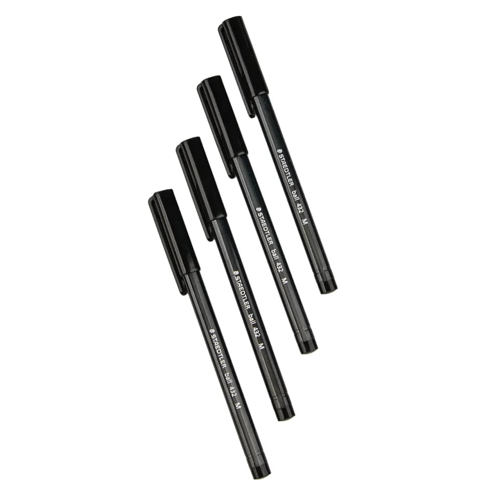 4 Stylos couleur noir - STAEDTLER