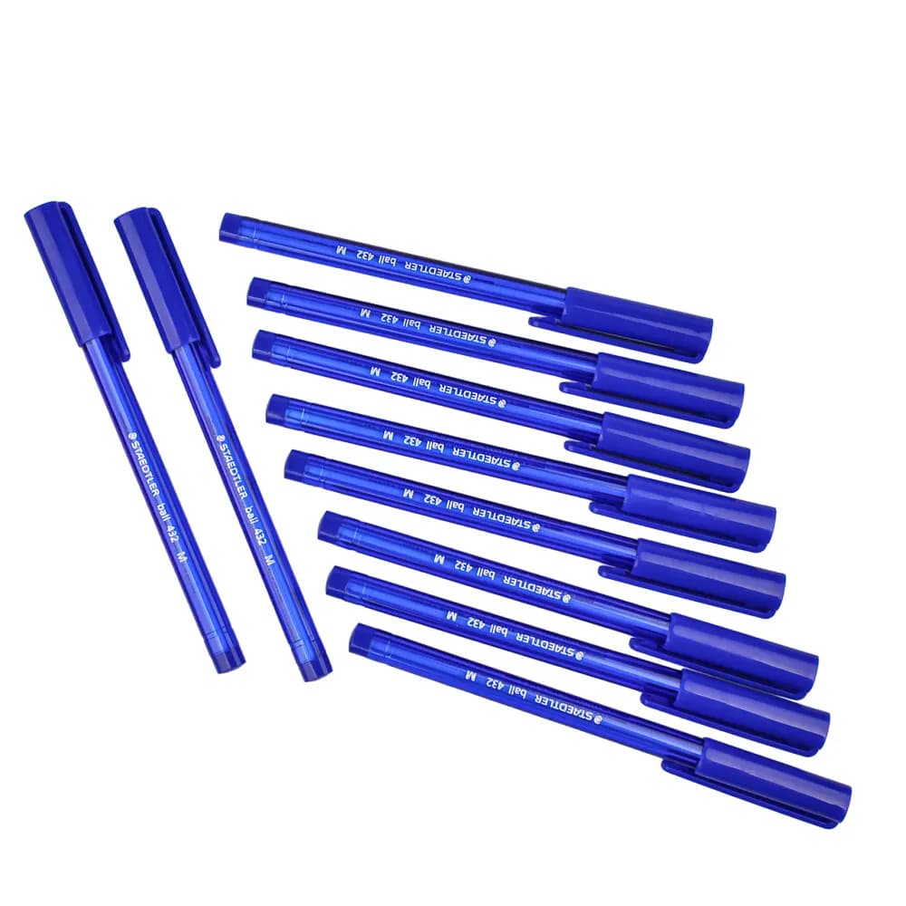 10 Stylos couleur bleu - STAEDTLER