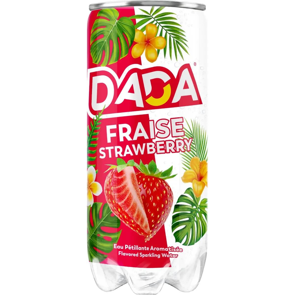 Eau Pétillante aromatisée à la fraise 330ml - DADA