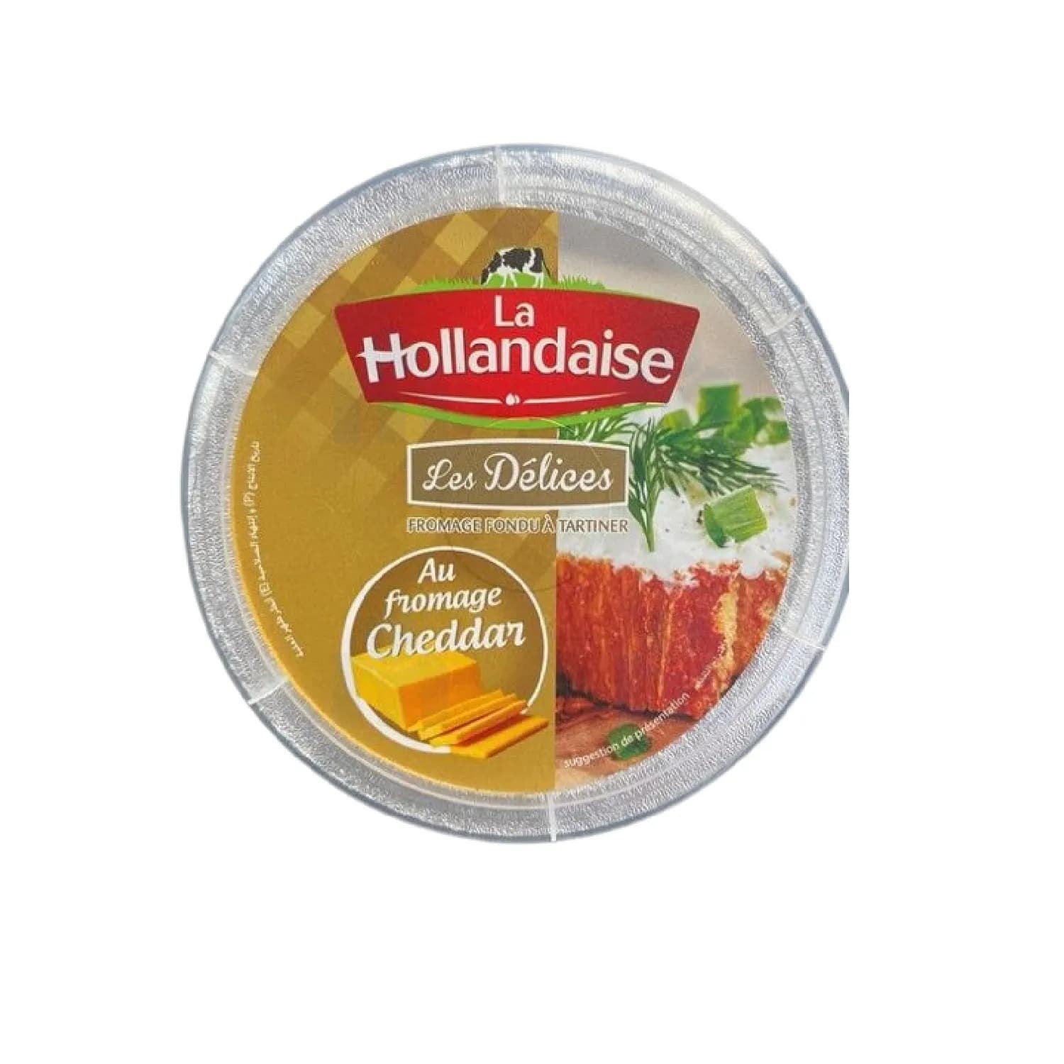 Fromage fondu à tartiner au goût cheddar 150g - LA HOLLANDAISE