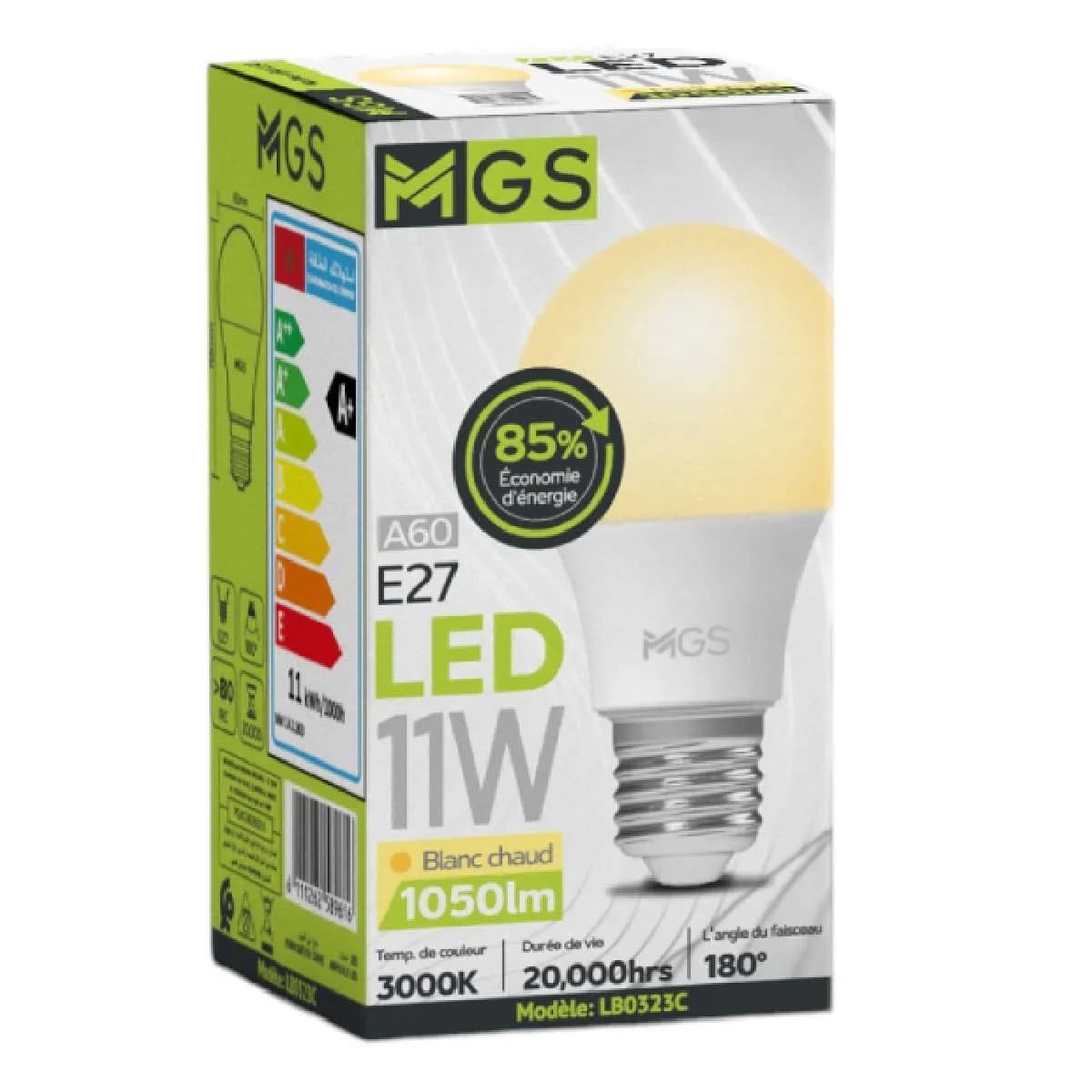 Ampoule LED 11W E27 3000 K LB0323C - MGS