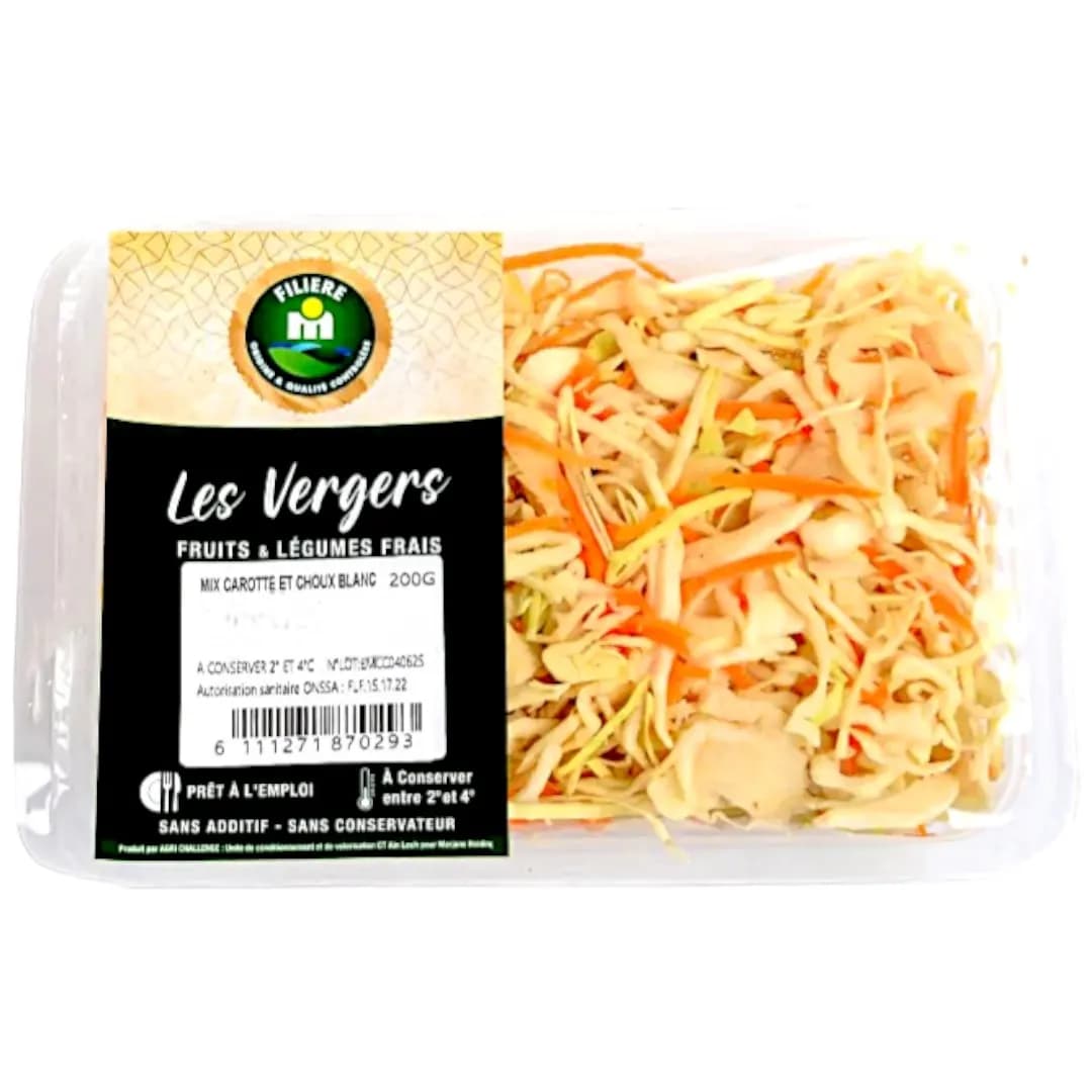 Carottes et choux blanc rapé Kamility 200g - FILIERE M