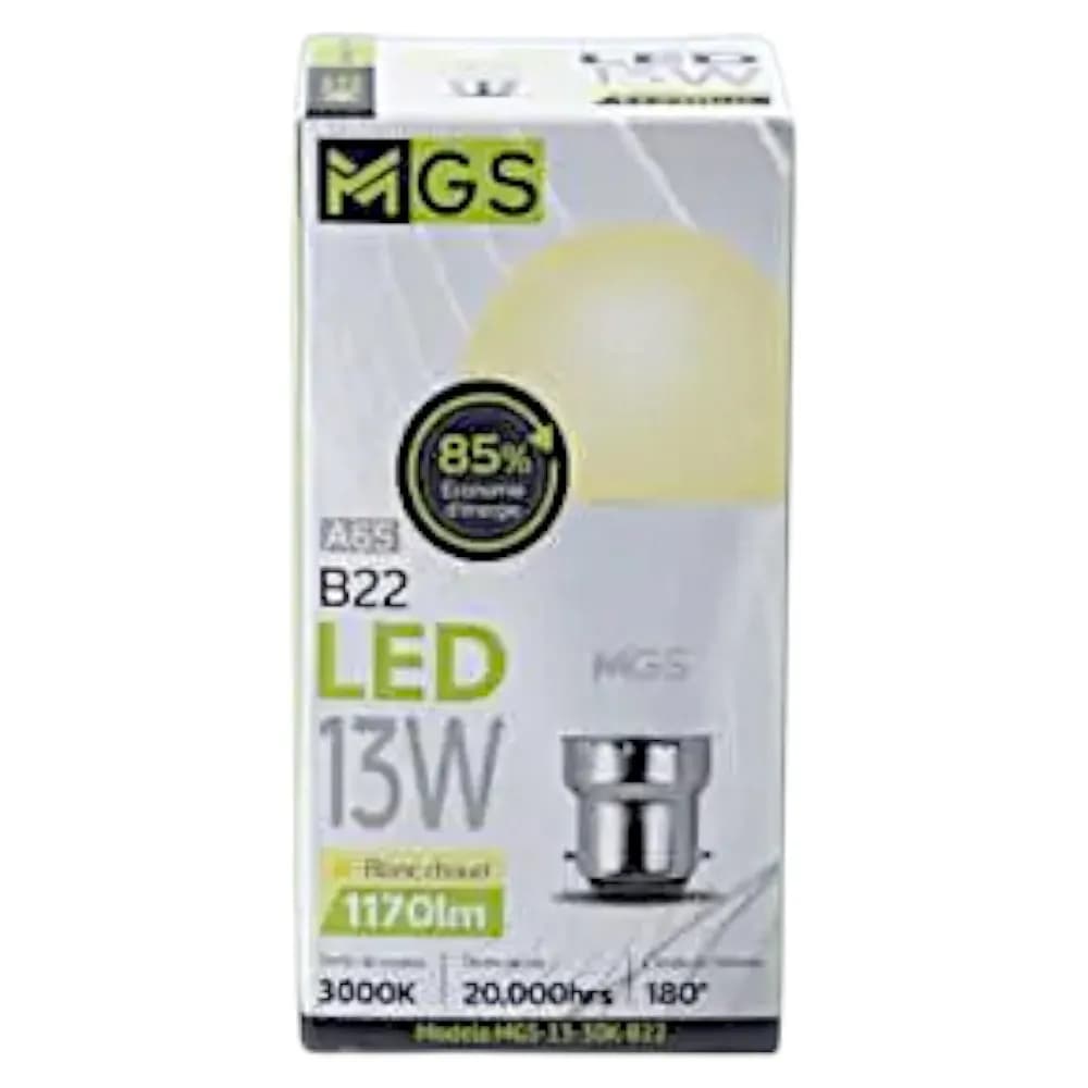 Ampoule led tp-13 jaune 13w b22 - MGS