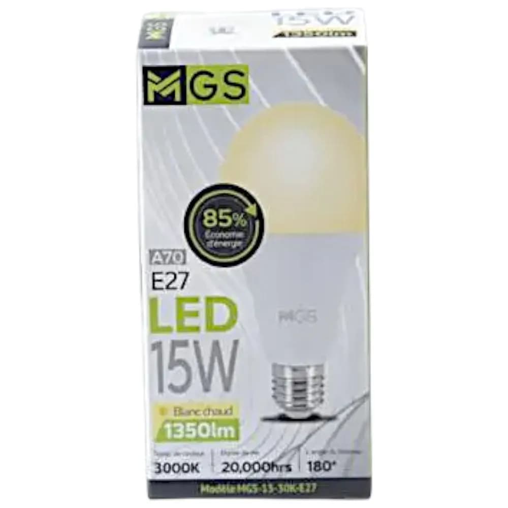 Ampoule led tp-13 jaune 15w e27 - MGS