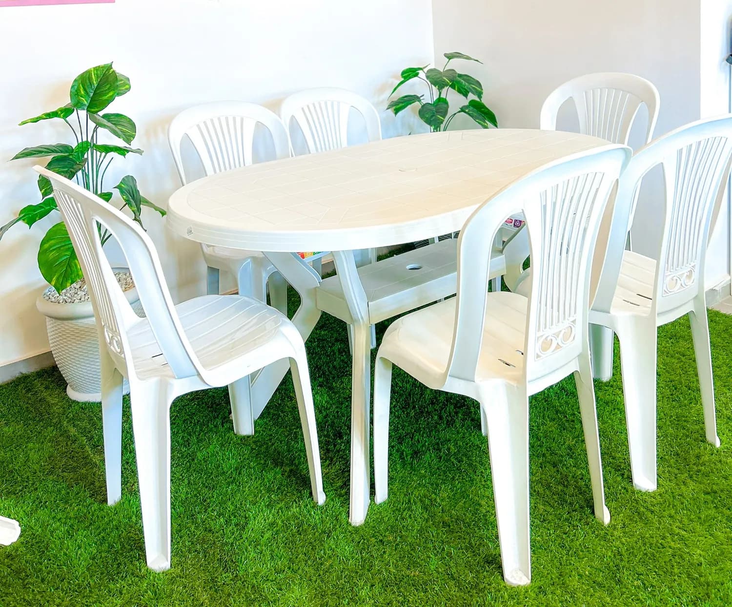 Mogador table + 6 chaises 120x80cm