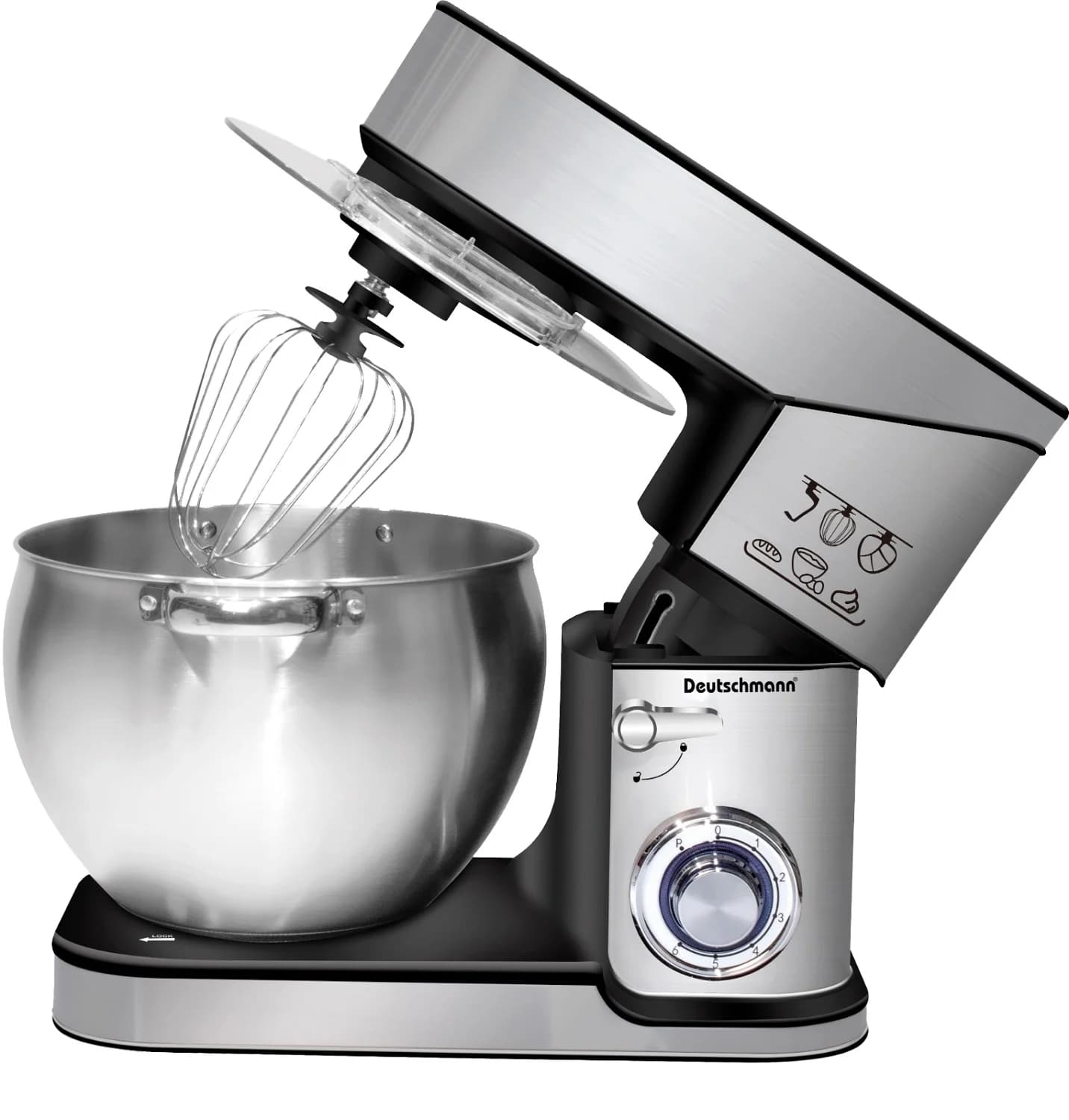 Pétrin professionnel DM-2710SS 2400W 10L - DEUTSCHMANN