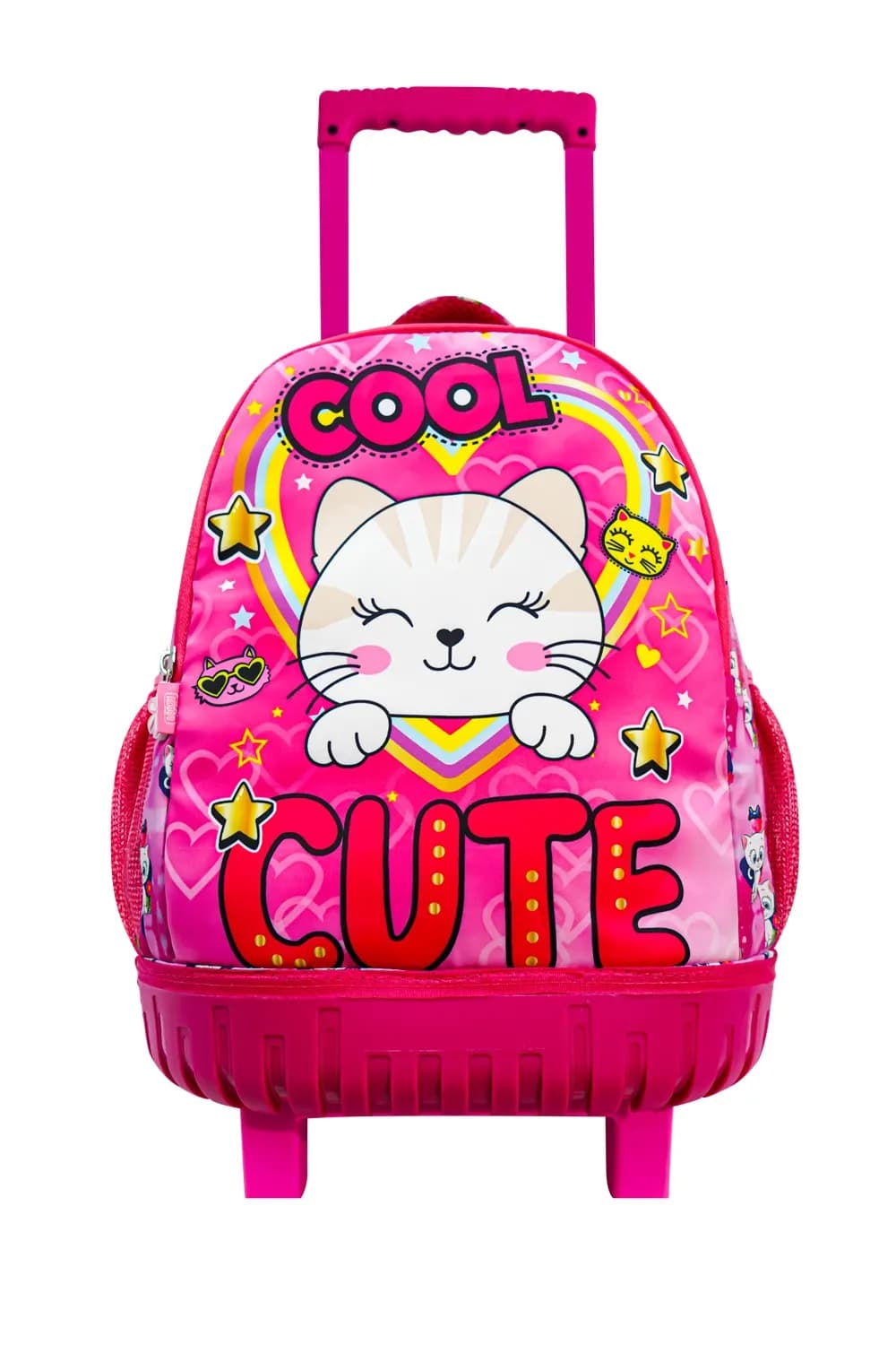 Sac à dos Trolley 16''avec une base rigide E30 (motifs filles) 3 poches