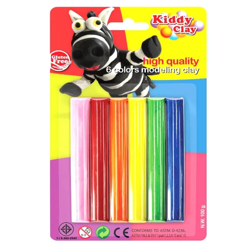 Batons de pâte à modeler 100g x6