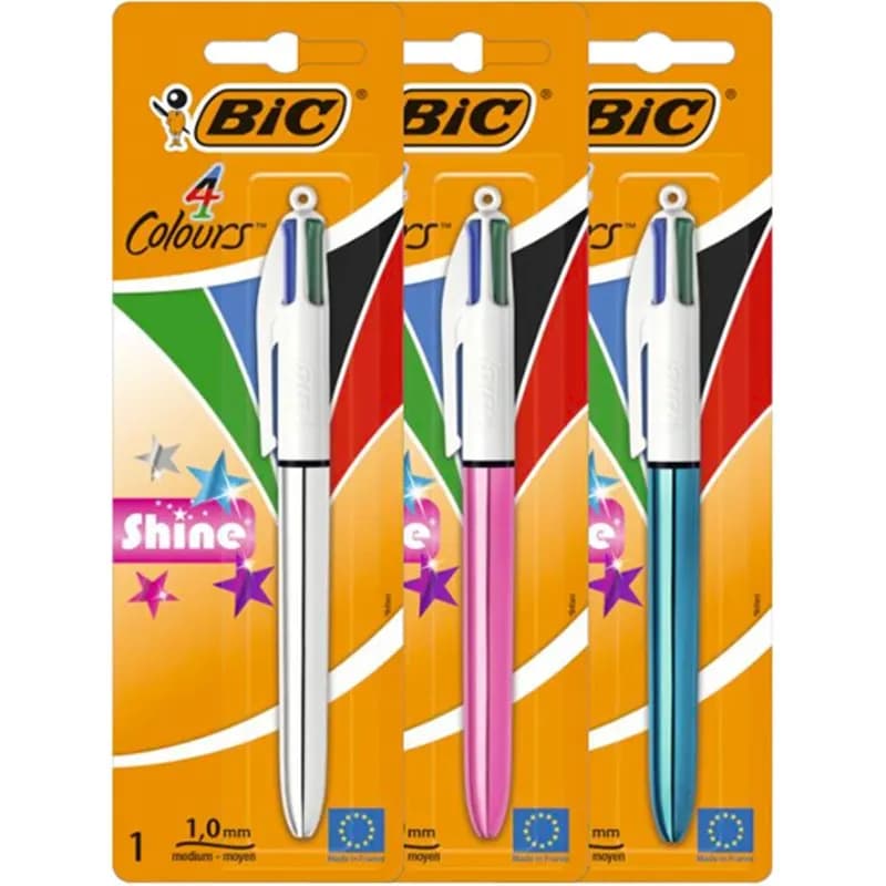 Stylo bille 4 couleurs shine - BIC