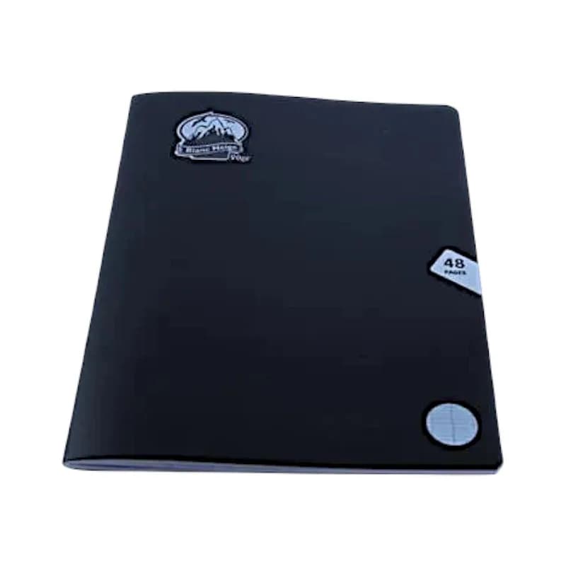 Cahier 48p 10x10 cm couverture polypro transparente 90g Blanc Neige