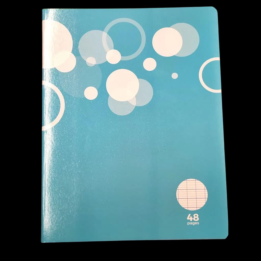 Cahier piqûre 48p 17x22 cm Seyès 90g vélin surfin 5 couleurs assorties
