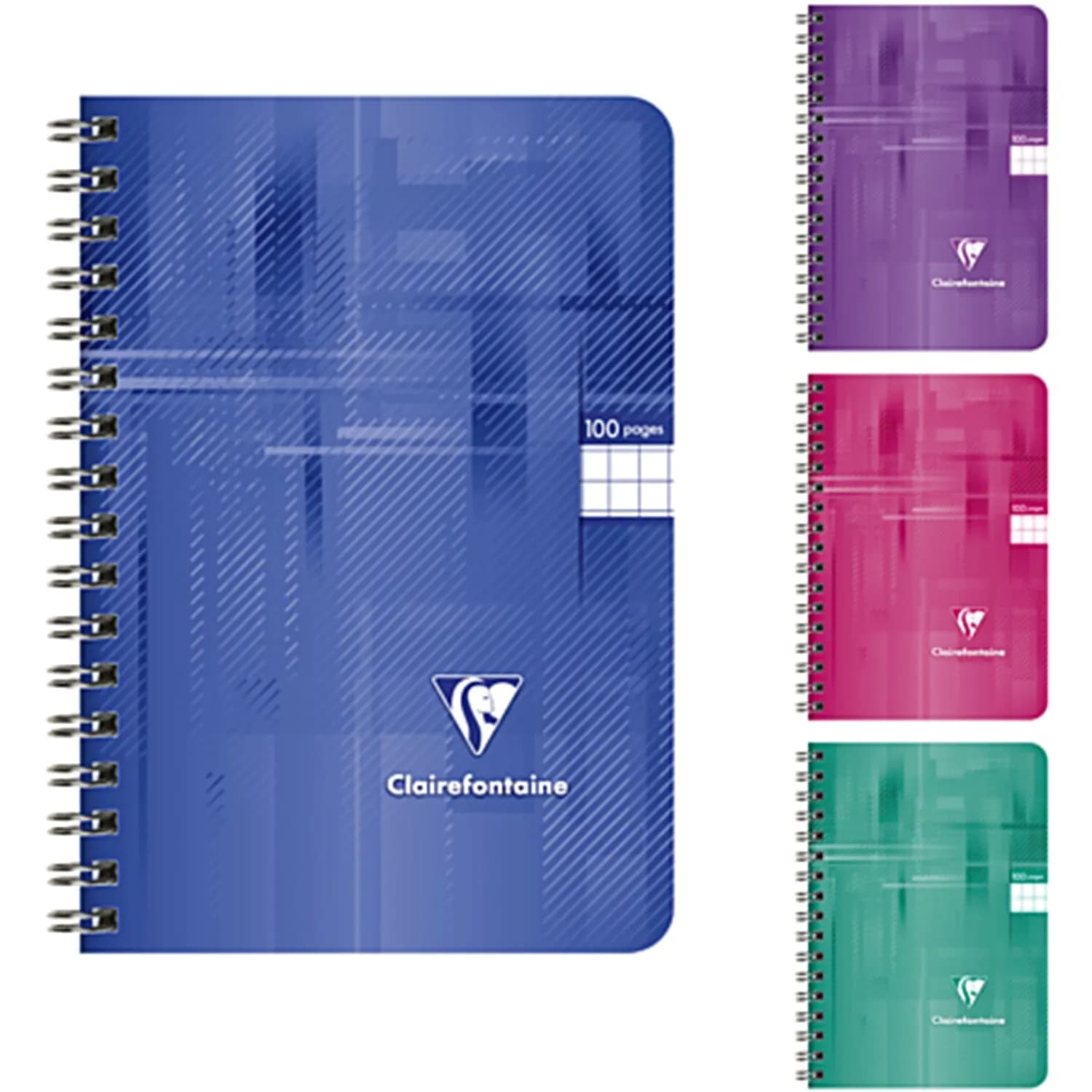Carnet spiral 90x140 mm 100 pages 5x5 90g CLAIREFONTAINE