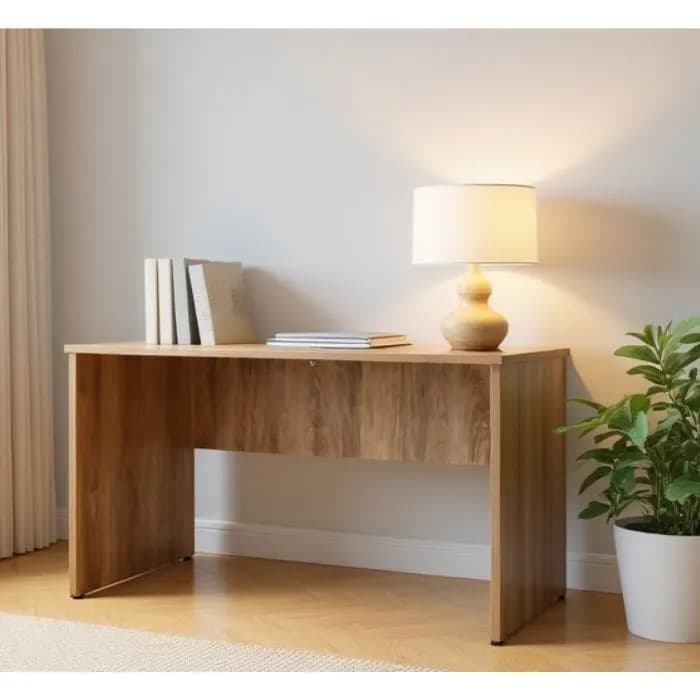 Bureau simple 1070x600x700 mm Havana blanc