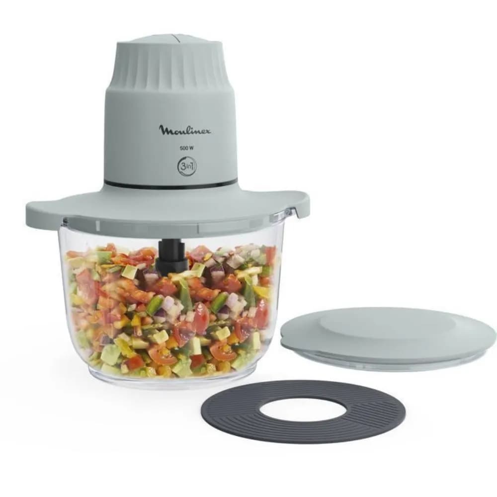 Hachoir DJ603110 500W bol en verre 2L - MOULINEX