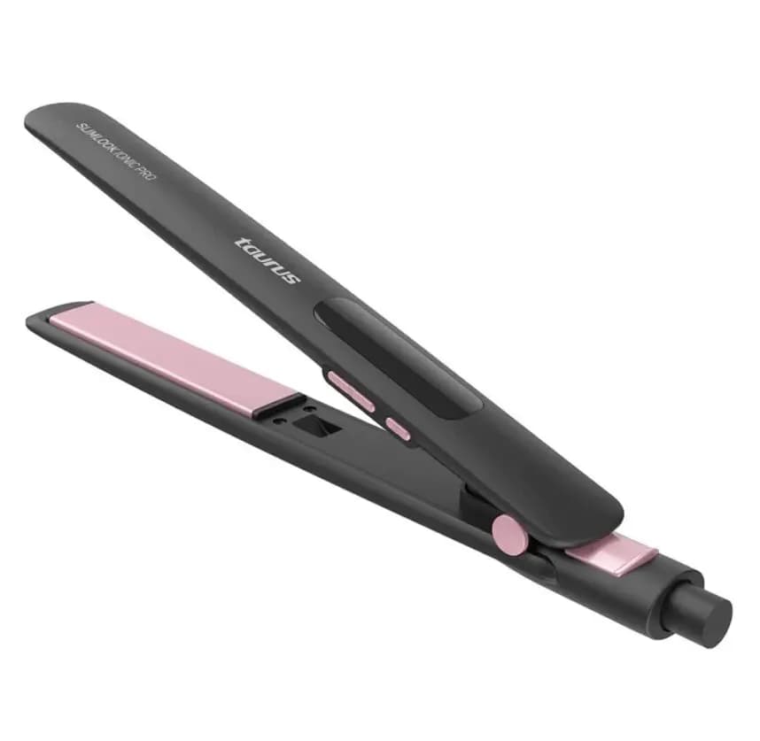TAURUS - Lisseur Slimlook - 220W - Fonction ionique - Plaques en kératine, tourmaline, céramique