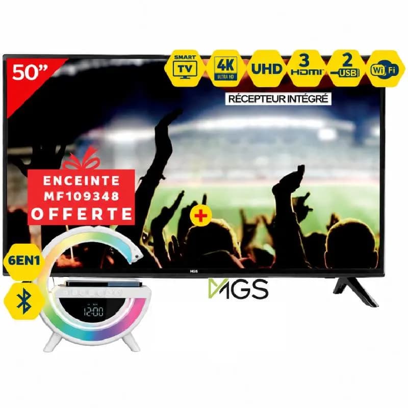Téléviseur LED UHD G/TV S2T2 U50S25 - MGS
