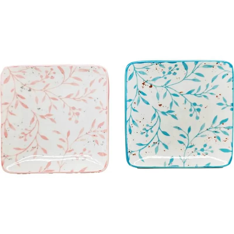 Assiette carrée 12,5cm - OLIVERAIE
