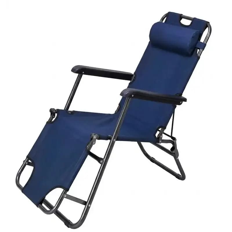 Fauteuil relax bleu 190x65x30cm