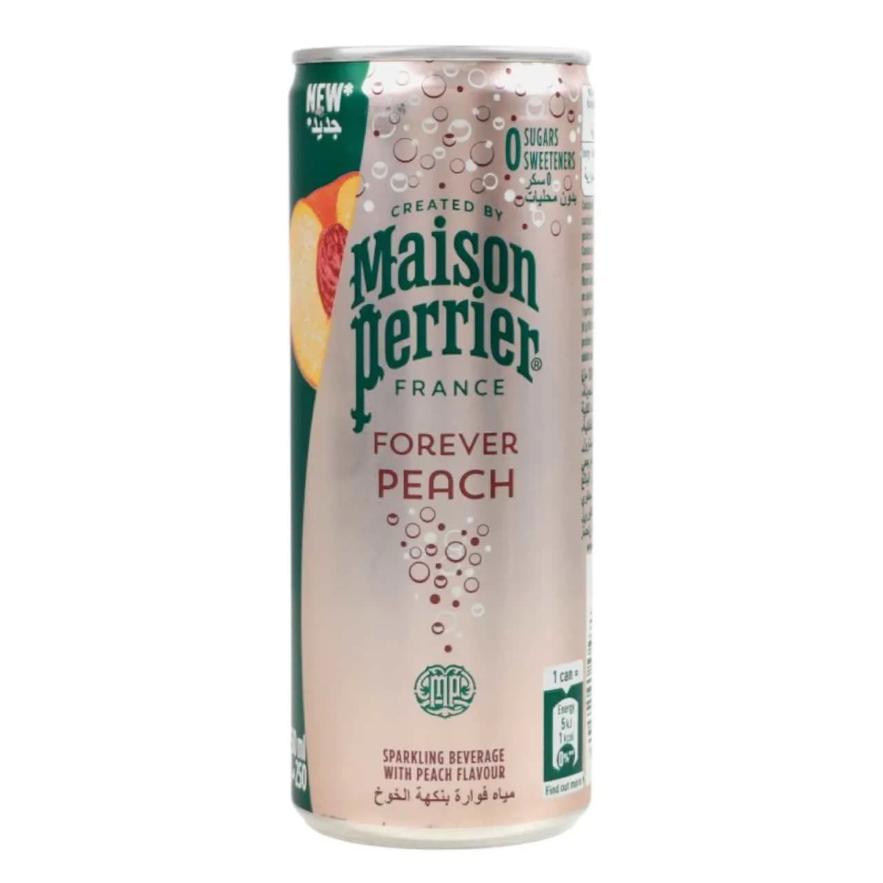 Boisson gazeuse sans sucre Peach 250ml - MAISON PERRIER
