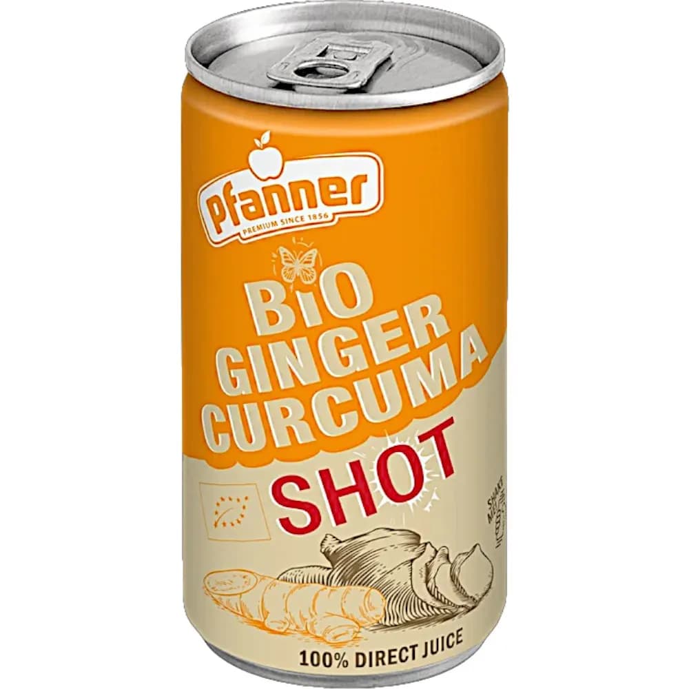 Pfanner Boisson 100% bio au gingembre et curcuma 0,15L