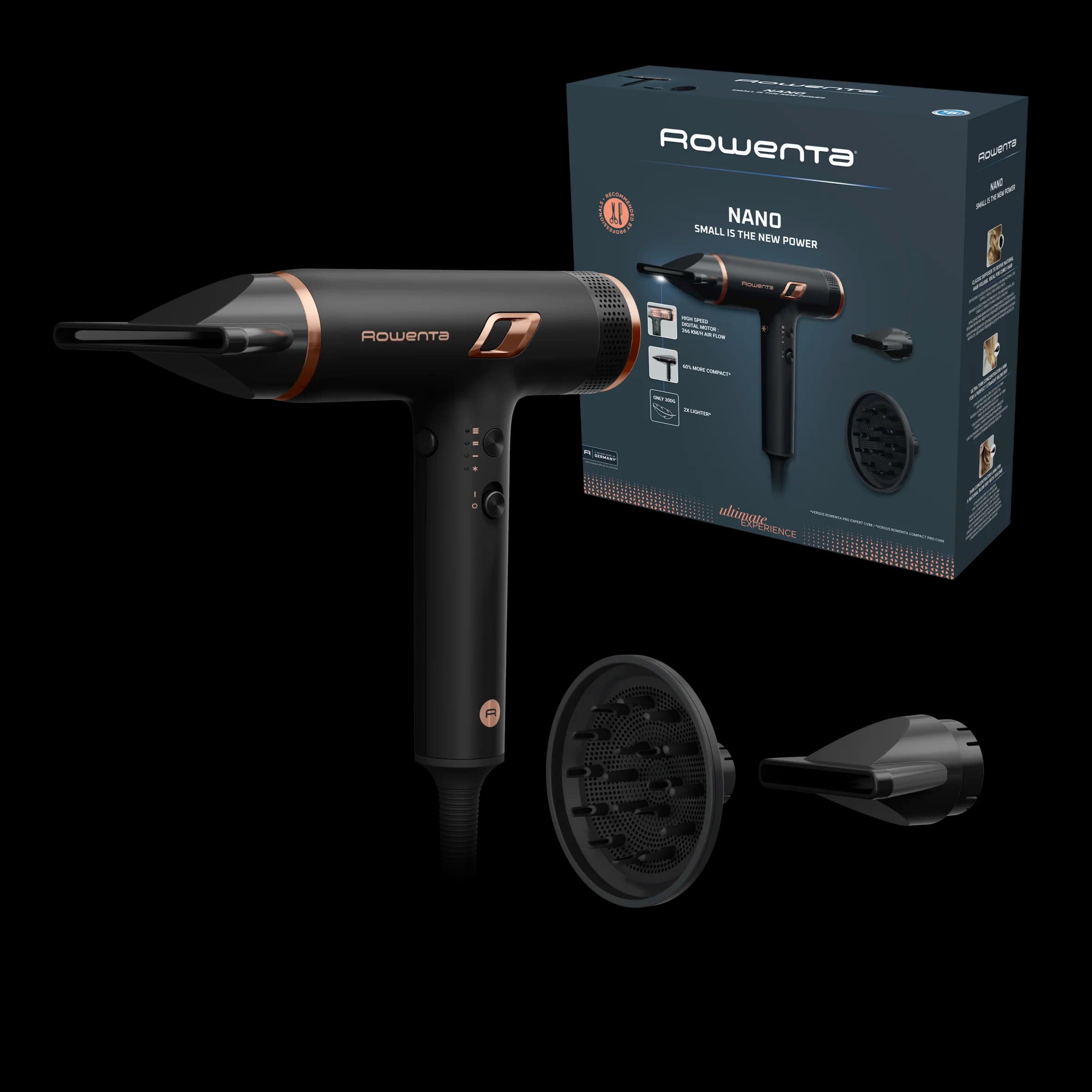 Sèche-cheveux HY8310F0 266 km/h noir - ROWENTA