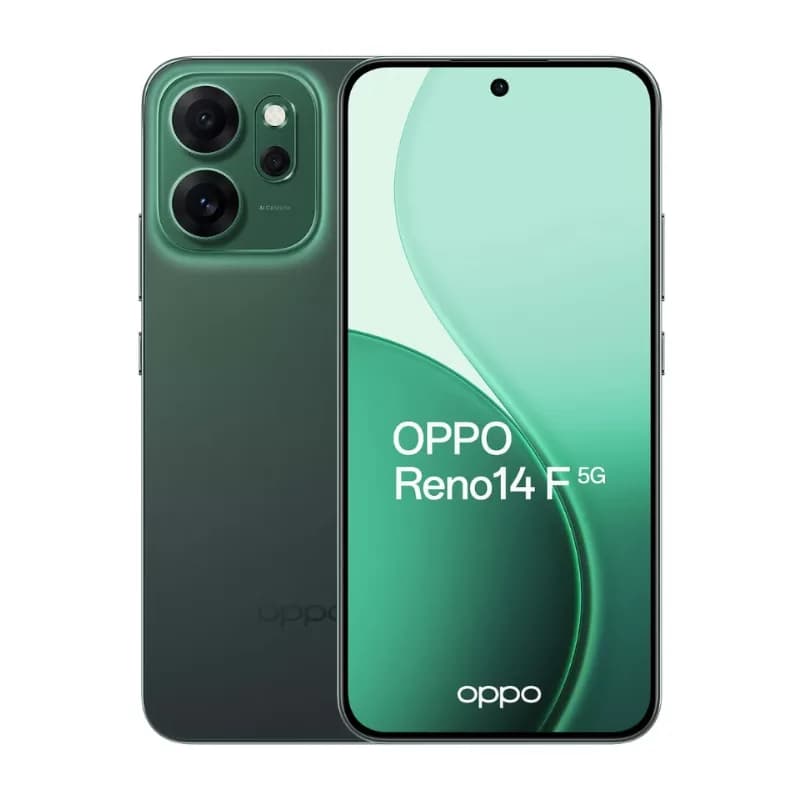 OPPO Reno 14 F 5G 12+512Go Luminous Green - 6000mAh - 45W - 50MP - Qualcomm Snapdragon