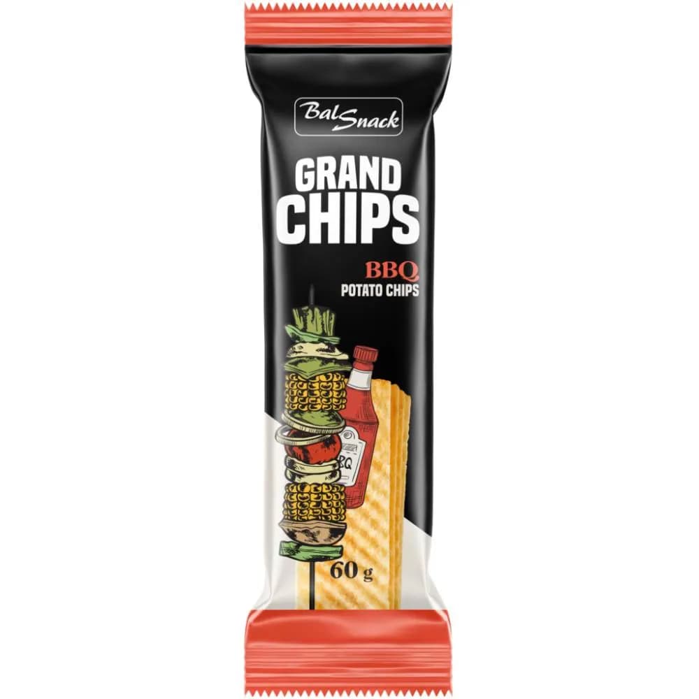 Grand Chips saveur barbecue 60g - BALSNACK