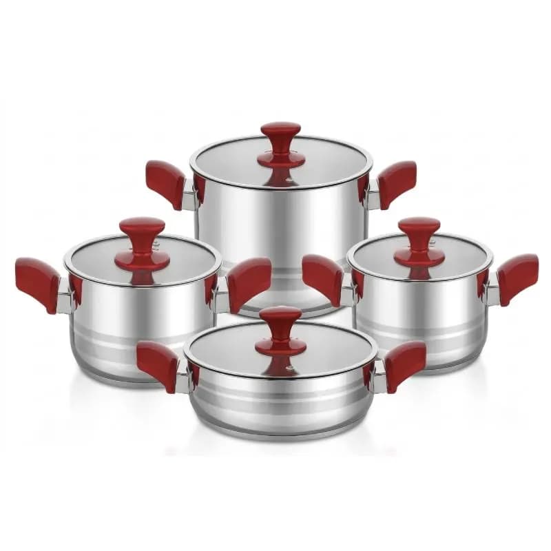 Batterie de cuisine Saphira 8 pièces noire