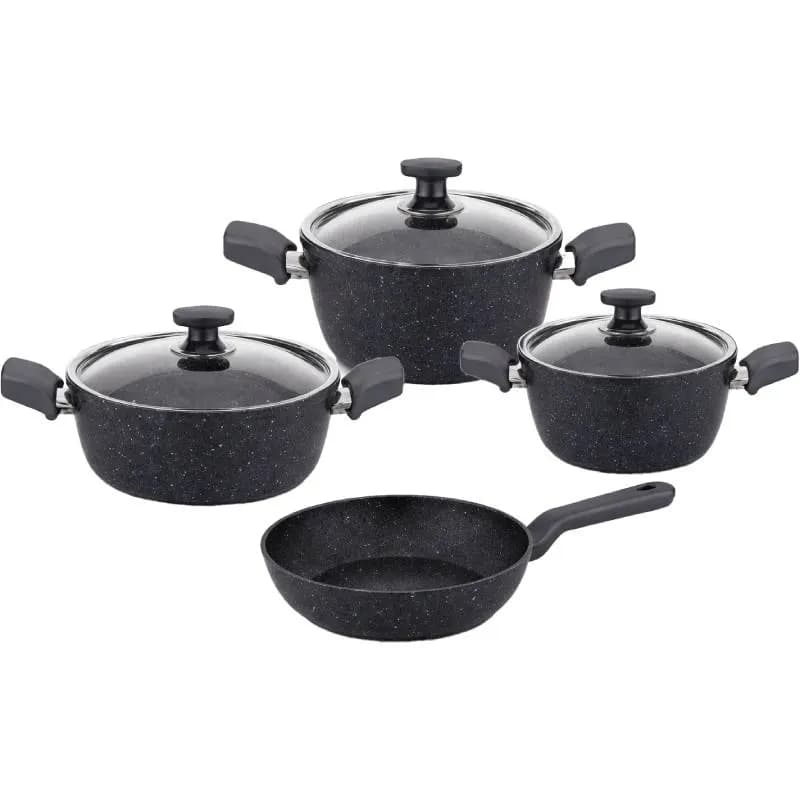 Batterie de cuisine 7 pièces antiadhésives Eco