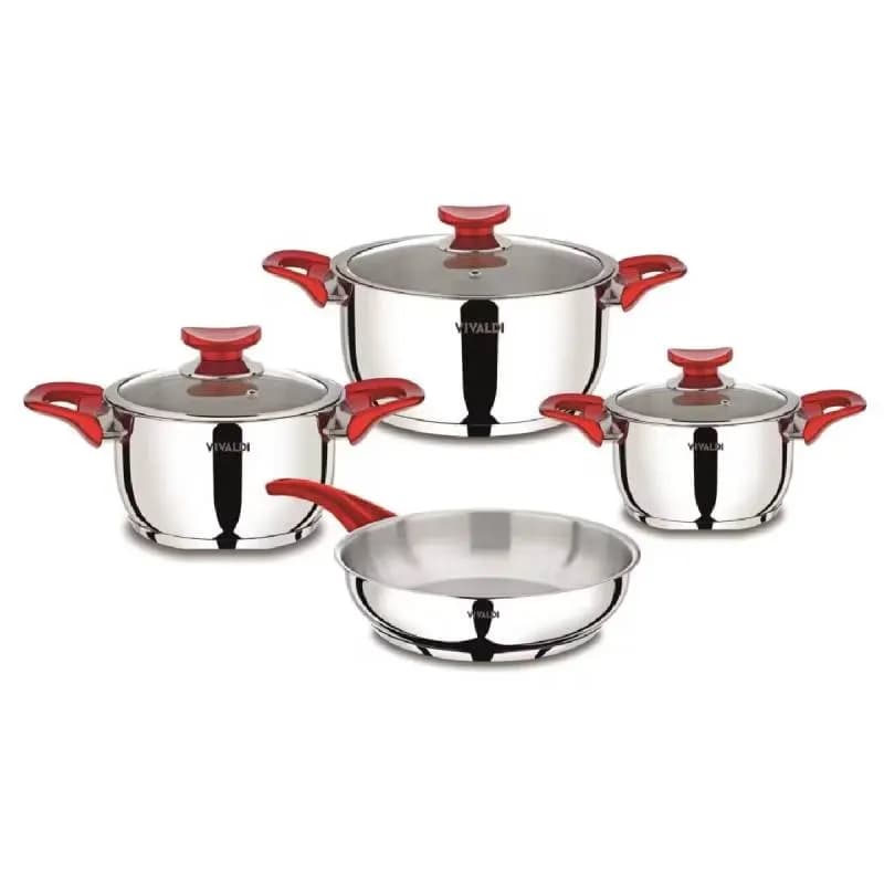 Batterie de cuisine 7 pièces Perla en inox