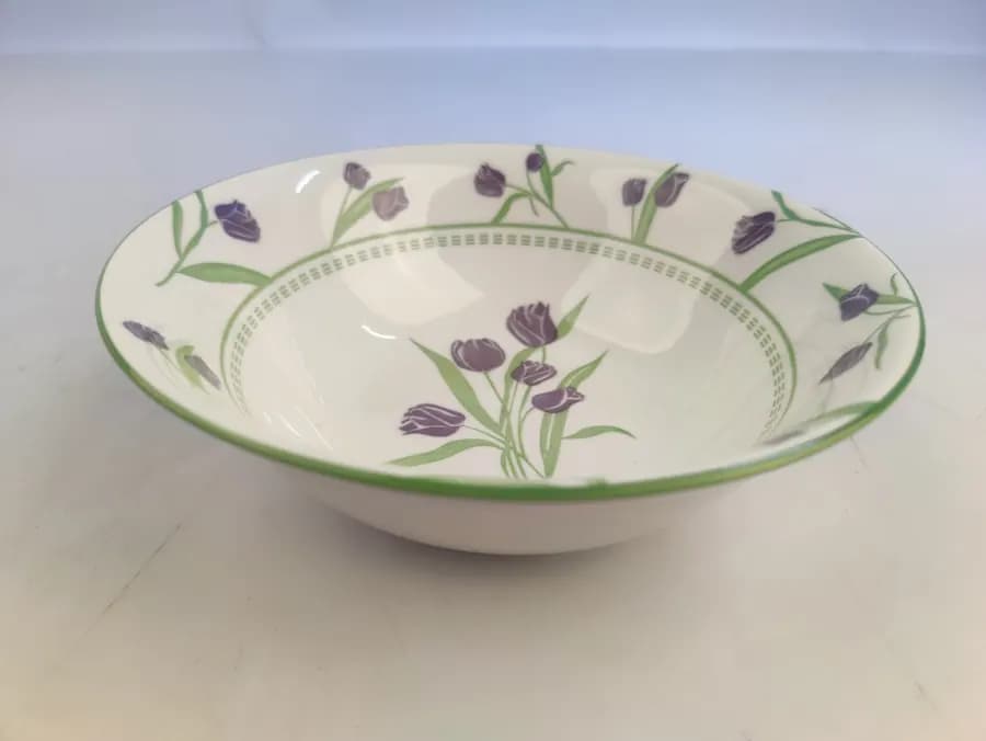 Bol à motif Tulipes Bleues - 20,3 cm