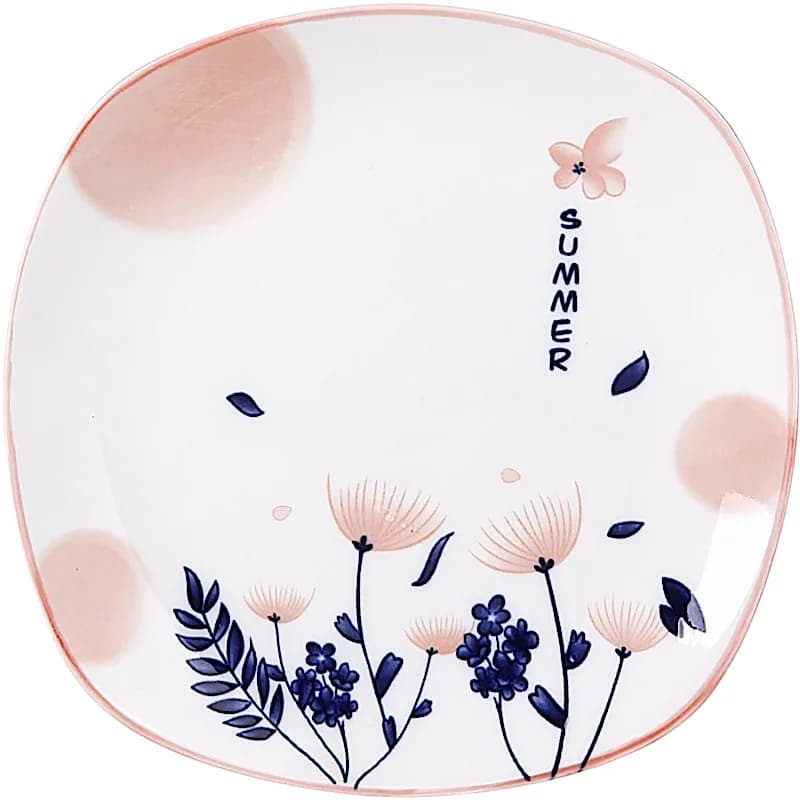 Assiette plate carré 15cm