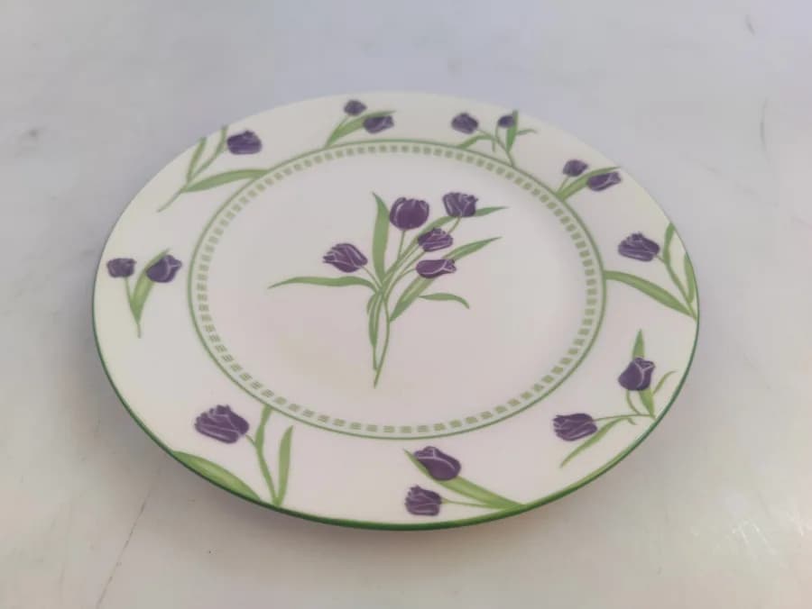 Assiette Plate Ronde 17,7 cm - Motif et couleur aléatoire