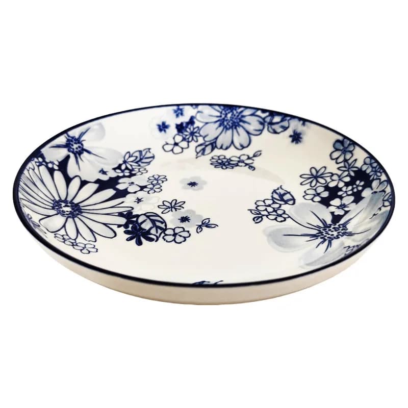 Assiette creuse Fleurs Indigo 15,2 cm