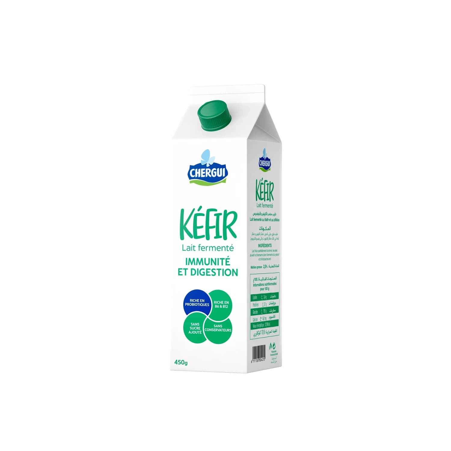 Yaourt a boire kefir 450g - CHERGUI