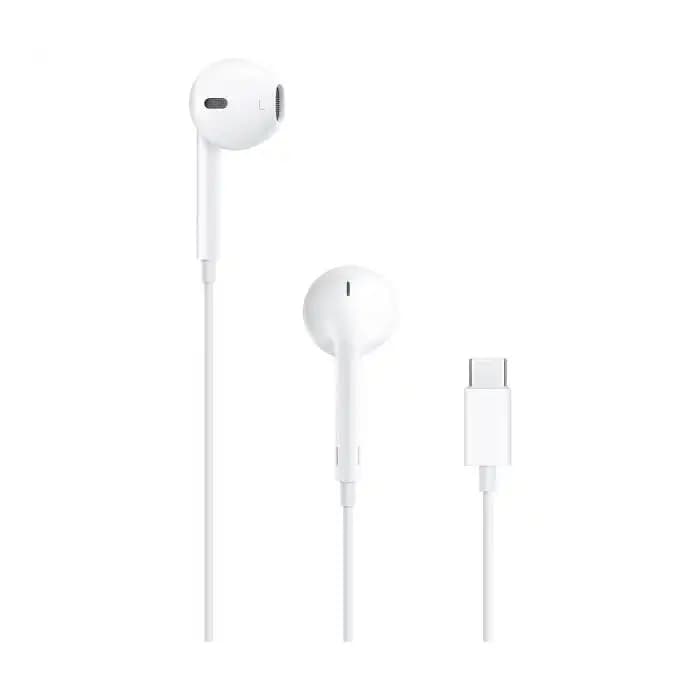 Ecouteurs filaire avec microphone et fil pour iPhone - Blanc