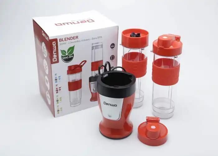 Blender 2-en-1 - Denwa - Blc-382 - 300W - Bleu - Hachage et Mixage
